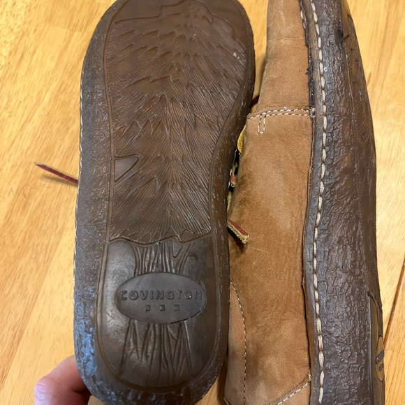 🌻🌹Covington tan leather 90’s 70s vibes 😎clogs/lace up size 8.5 EUC!🌹🌻 - Picture 9 of 16
